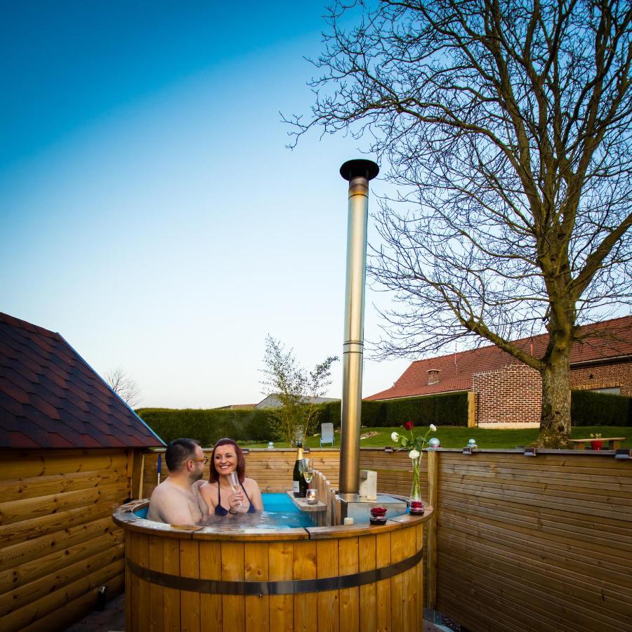 Kota Scandinave Avec Son Bain Nordique Privatif - Gite Du Moulin 62130 Pierremont Ngoại thất bức ảnh